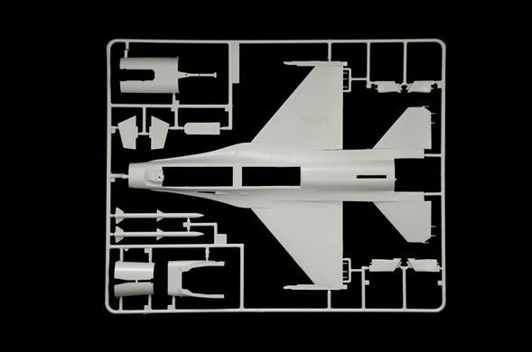 Сборная модель 1/48 реактивный самолет Lockheed Martin F-16 A Fighting Falcon Italeri 2786
