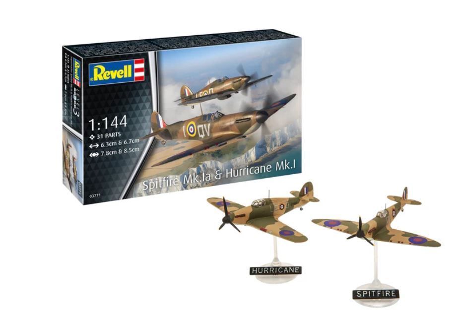 Стартовий набір 1:144 літаки Spitfire Mk.Ia & Hurricane Mk.I