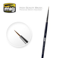 Brush 5/0 Premium Marta Kolinsky Round Brush Ammo Mig 8600