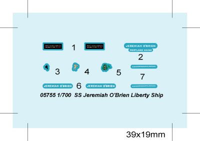 Сборная модель 1/700 судно SS Jeremiah O’Brien Liberty Ship Trumpeter 05755