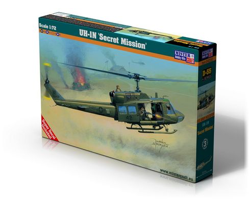 Збірна модель 1/72 вертоліт UH-1N 'Secret Mission' MisterCraft D55
