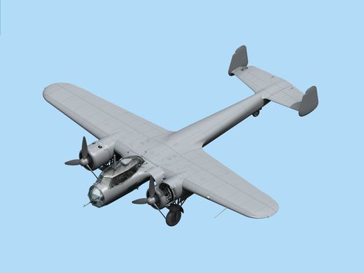 Сборная модель 1/48 самолет Do 17Z-2, Немецкий бомбардировщик 2 Мировой войны ICM 48244
