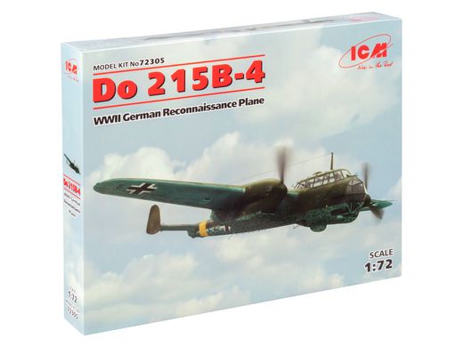 Збірна модель 1/72 літак Do 215B-4, Німецький літак-розвідник 2 Світової Війни ICM 72305