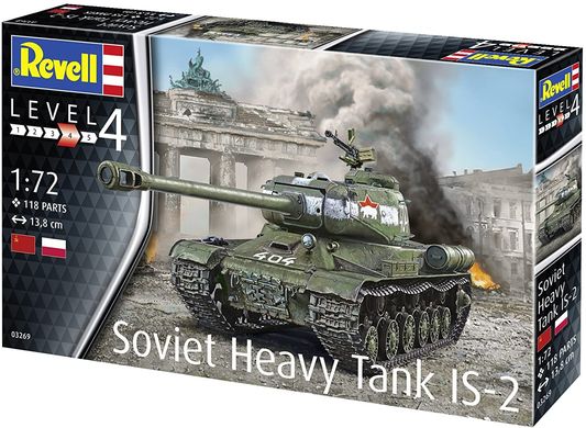 Збірна модель Радянський важкий танк ІС-2 Revell 03269 1/72 Soviet Heavy Tank Is-2