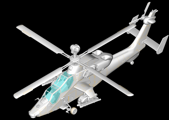 Збірна модель 1/72 гелікоптер Tiger UHT(Prototype) HobbyBoss 87211