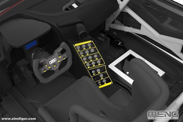 Збірна модель 1:24 автомобіль Audi R8 LMS GT3 2019 Meng Model UHCS-006