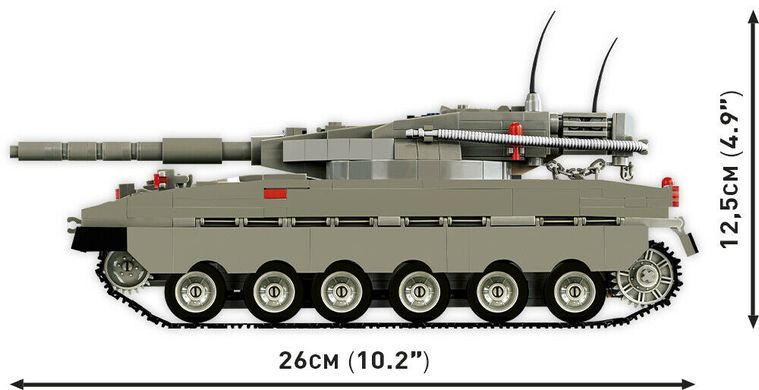 Навчальний конструктор бойовий танк Merkava Mk. 1/2 виготовлений в Ізраїлі COBI 2621