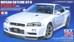 Сборная модель 1/24 автомобиль R34 Nissan Skyline GT-R V-Spec II Tamiya 24258