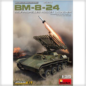 Збірнам модель 1/35 Самохідна ракетна установка БМ-8-24 MiniArt 35234