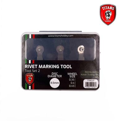 Set of tools for making rivets TITANS HOBBY TTH029