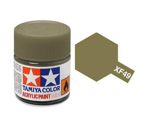 Акриловая краска XF49 хаки (Khaki) 10мл Tamiya 81749