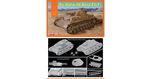 Збірна модель PZ.Kpfw.IV Ausf.F1 Dragon 7560 1/72