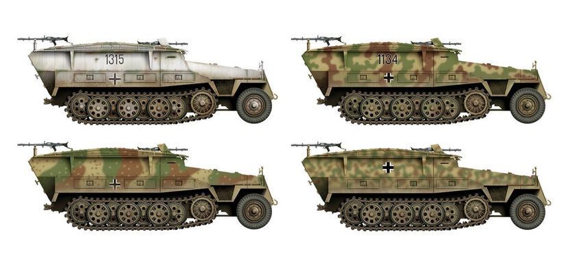 Збірна модель 1:35 бронетранспортер mtl.Pi.Pzwg. Sd.Kfz.251/7 (2 в 1) Das Werk 35030