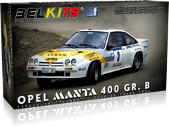 Assembled model 1/24 rally car Opel Manta 400 Gr. B TdC´84 #3 Fréquelin/"Tilber" Belkits BEL-008