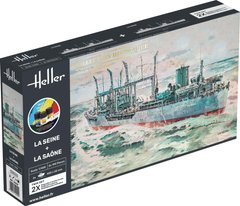 Prefab Model 1/400 Oil Tankers La Seine and La Saone Twinset Heller 55050 Starter Kit
