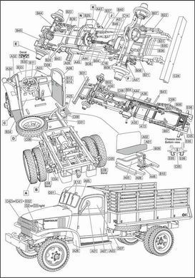 Збірна модель 1:72 вантажівка US G7106 1,5t 4x4 ACE 72600