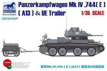 Сборная модель 1/35 танк Pz Kpfw Mk.IV и прицеп-цистерна с топливом UE Bronco CB35030SP