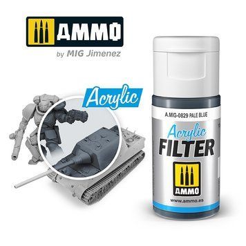 Акриловый фильтр Бледно-голубой FILTER (Pale Blue) Ammo Mig 0829
