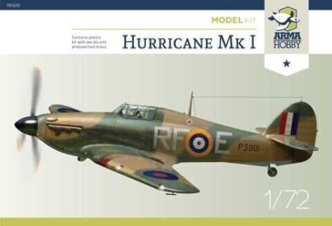 Збірна модель винищувача Hurricane Mk. I - Model Kit Arma Hobby 70020