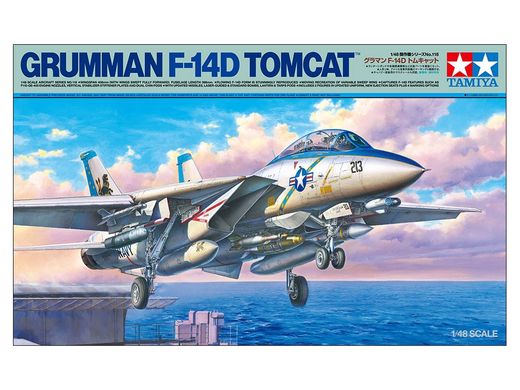 Сборная модель 1/48 реактивный самолет Grumman F-14D Tomcat Tamiya 61118