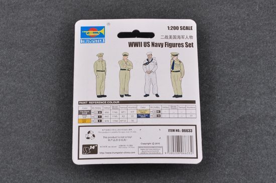 Figures 1:200 WWII US Navy Figures Set Trumpeter 06633