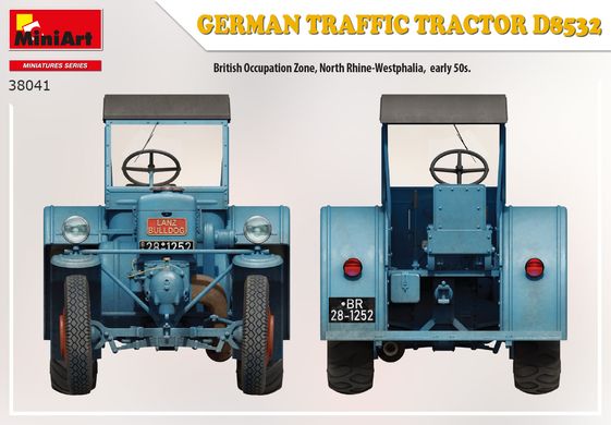 Збірна модель 1/35 німецький транспортний трактор D8532 MiniArt 38041