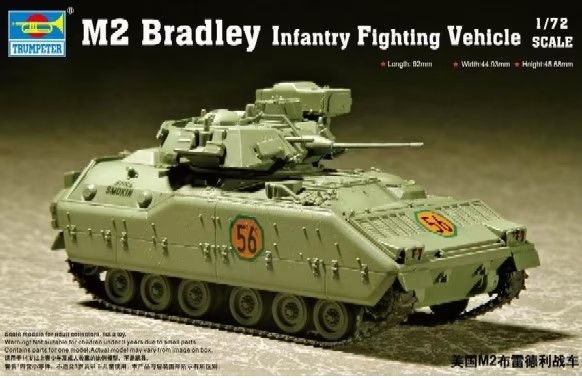 Збірна модель 1/72 бойова машина піхоти M2 Bradley Infantry Fighting Vehicle Trumpeter 07295