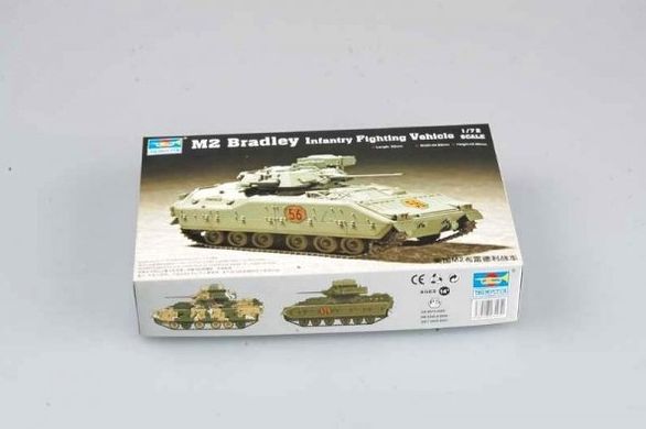 Assembled model 1/72 infantry fighting vehicle M2 Bradley Infantry Fighting Vehicle Trumpeter 07295