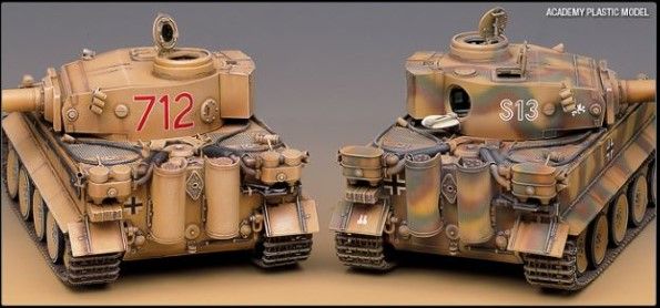 Збірна модель 1/35 танк GERMAN TIGER-I Early Production Version Academy 13239