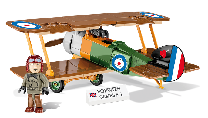Учебный конструктор британский истребитель Sopwith Camel F.1 COBI 2987