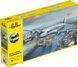 Сборная модель 1:72 военный грузовой самолет DC6 Super Cloudmaster AF Стартовый набор Heller 56315