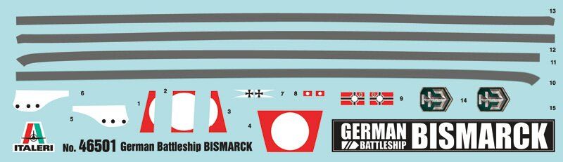Збірна модель корабля Bismarck World of Warships Italeri 46501