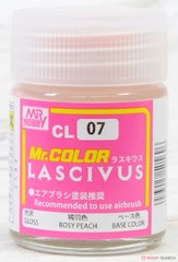 Краска для фигурок Mr. Color Lascivus (18 ml) Rose Peach / Розовый персик (глянцевый) CL07 Mr.Hobby CL07