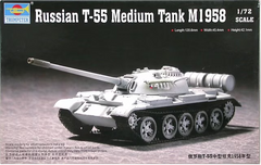 Збірна модель 1/72 танк T-55 Medium Tank M1958 Trumpeter 07282