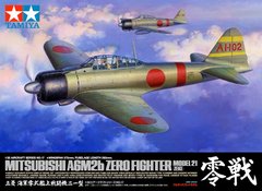 Сборная модель 1/32 самолет Mitsubishi Navy Zero Type Carrier Fighter Type 21 Tamiya 60317