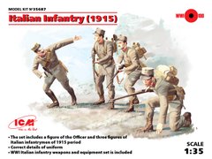 Фігури 1/35 Піхота Італії (1915р.), (4 фігури) ICM 35687