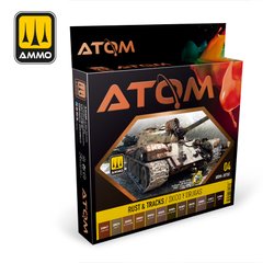 Набор акриловых красок ATOM Ржавчина и гусеницы Rust & Tracks Ammo Mig 20703