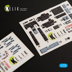 1/72 OV-10A "Bronco" Interior 3D Stickers for ICM Kelik Kit K72042, In stock