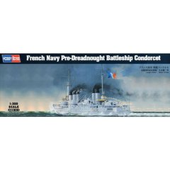 Збірна модель 1/350 лінкор French Navy Pre-Dreadnought Battleship Condorcet Hobby Boss 86505