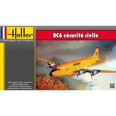 Збірна модель 1/72 гвинтовий літак DC6 Securite Civile Heller 80330