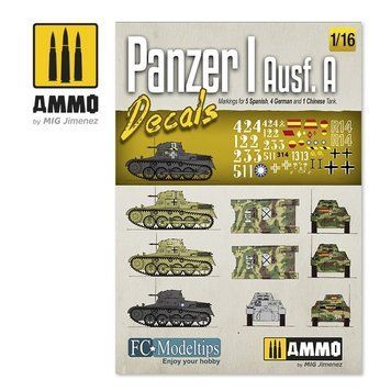 Декалі 1:16 Panzer I Ausf. A Decals Ammo Mig 8060
