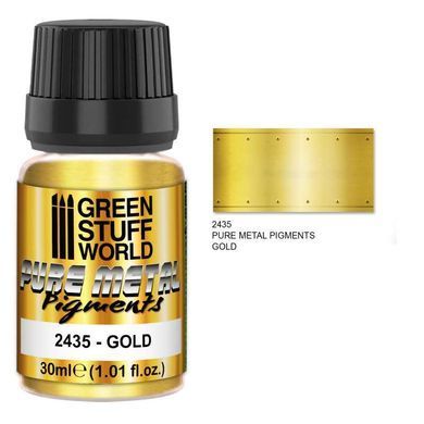 Пигменты изготовлены из настоящих металлов Pure Metal Pigments GOLD 30 мл GSW 2435