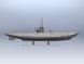 Assembled model 1/144 U-Boat type IIB, German submarine (1943) ICM S.010