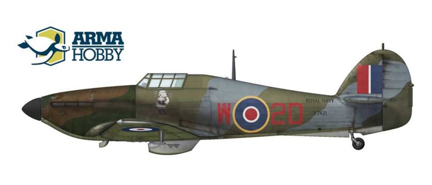 Сборная модель 1/72 Hurricane Mk I Navy Colours Arma Hobby 70022