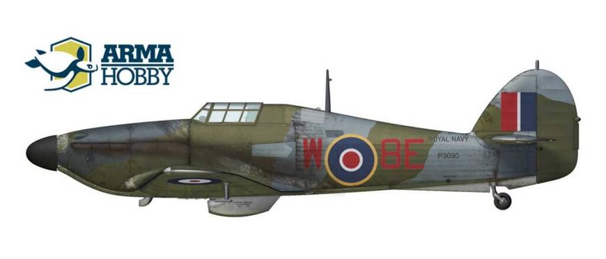 Збірна модель 1/72 Hurricane Mk I Navy Colours Arma Hobby 70022