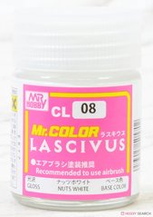 Фарба для фігур Mr. Color Lascivus (18 ml) Nuts White / Білий горіх (глянсовий) CL08 Mr.Hobby CL08