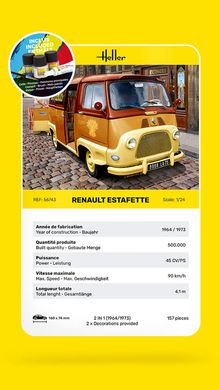 Prefab model 1/24 car Renault Estafette - Starter kit Heller 56743