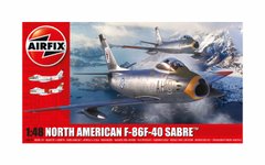 Assembled model 1/48 aircraft North American F-86F-40 Saber Airfix A08110