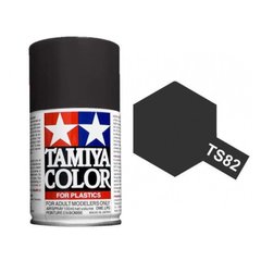 Аэрозольная краска TS-82 (Черная резина) Rubber Black Tamiya 85082