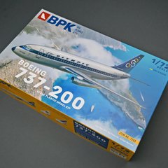 Assembled model 1/72 airplane Boeing 737-200 Olympic BPK 7203